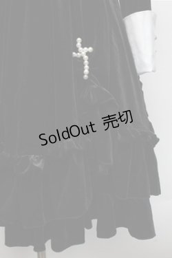 画像4: 中国ロリータ / 別珍シスターワンピース  黒 S-25-12-04-046-LO-OP-HR-ZS