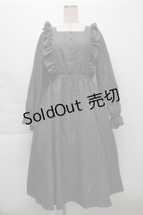 m petit by misako / チェック長袖ワンピース  グレー S-25-12-04-047-LO-OP-HR-ZS