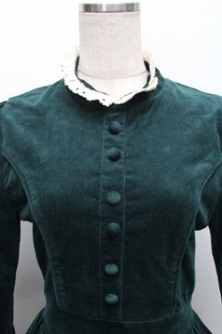 画像3: 中国ロリータ / 別珍レースワンピース  グリーン S-25-12-04-048-LO-OP-HR-ZS