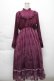 画像1: axes femme / レース切り替えヨークワンピース  パープル S-25-12-04-049-AX-OP-HR-ZS (1)