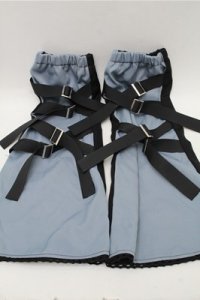 PUNK / バイカラーレッグカバー  黒ｘブルー S-25-12-04-007-PU-ZA-HR-ZS