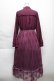 画像2: axes femme / レース切り替えヨークワンピース  パープル S-25-12-04-049-AX-OP-HR-ZS (2)
