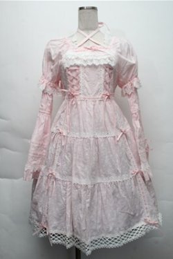 画像1: BABY,THE STARS SHINE BRIGHT / はわせドールワンピース&ヘッドドレスセット  ピンク S-25-12-04-051-BA-OP-HR-ZS