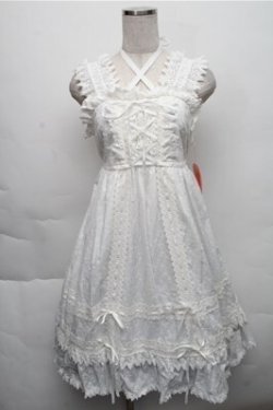 画像1: BABY,THE STARS SHINE BRIGHT / はわせベビードールジャンパースカート  白 S-25-12-04-052-BA-OP-HR-ZS