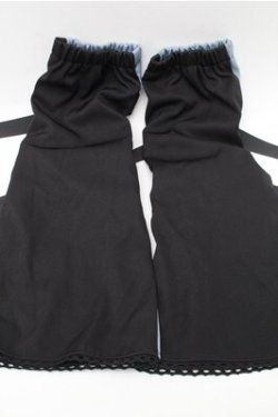 画像2: PUNK / バイカラーレッグカバー  黒ｘブルー S-25-12-04-007-PU-ZA-HR-ZS