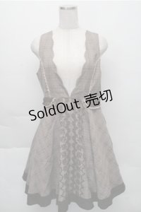 axes femme / グレンチェックジャンドレ  ブラウン S-25-12-04-053-AX-OP-HR-ZS