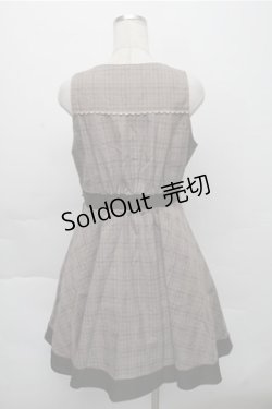 画像2: axes femme / グレンチェックジャンドレ  ブラウン S-25-12-04-053-AX-OP-HR-ZS