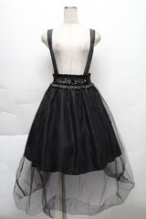 Ank Rouge / サス付きチュールスカート  黒 S-25-12-04-057-CA-OP-HR-ZS