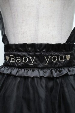 画像3: Ank Rouge / サス付きチュールスカート  黒 S-25-12-04-057-CA-OP-HR-ZS