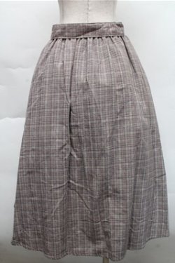 画像2: axes femme / チェックスカート  ブラウン S-25-12-04-060-AX-SK-HR-ZS