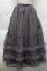 画像1: evelyn / ギャザーティアードスカート  グレー S-25-12-04-063-LO-SK-HR-ZS (1)