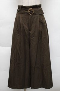 an another angelus / チェーンバックルロングキュロット  カーキ S-25-12-04-064-CA-PA-HR-ZS
