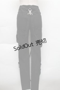 画像2: KILL STAR / チェーン付きストレッチスキニーパンツ XS 黒 S-25-12-04-065-SL-PA-HR-ZS