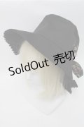 axes femme / BackフリルUVハット  黒 S-25-12-04-011-AX-CO-HR-ZS