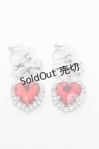 LOLITA / ハートイヤリング  赤 S-25-12-04-002-LO-AC-HR-ZS
