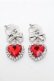 画像1: LOLITA / ハートイヤリング  赤 S-25-12-04-002-LO-AC-HR-ZS (1)