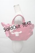 Maison de FLEUR / あざとCinnamoroll サイドリボントート  ピンク S-25-12-04-015-LO-BG-HR-ZS