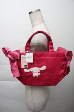 画像1: Maison de FLEUR / あざとCinnamoroll サイドリボントート  ピンク S-25-12-04-015-LO-BG-HR-ZS