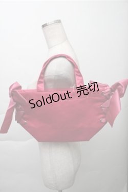 画像2: Maison de FLEUR / あざとCinnamoroll サイドリボントート  ピンク S-25-12-04-015-LO-BG-HR-ZS
