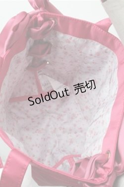 画像4: Maison de FLEUR / あざとCinnamoroll サイドリボントート  ピンク S-25-12-04-015-LO-BG-HR-ZS