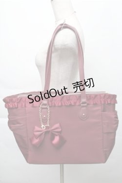 画像1: m petit by misako / トートバッグ  ワイン S-25-12-04-017-LO-BG-HR-ZS