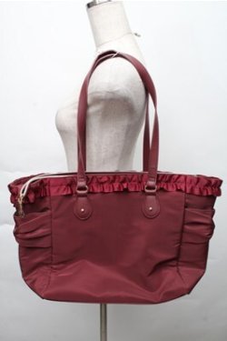 画像2: m petit by misako / トートバッグ  ワイン S-25-12-04-017-LO-BG-HR-ZS