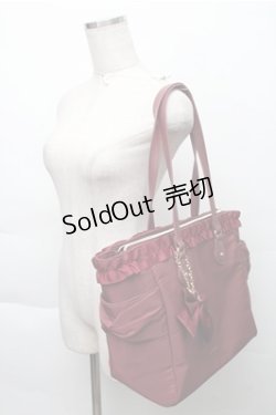 画像3: m petit by misako / トートバッグ  ワイン S-25-12-04-017-LO-BG-HR-ZS