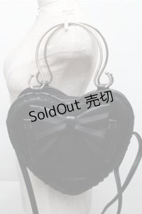 BABY,THE STARS SHINE BRIGHT / リボンハートバッグ  黒 S-25-12-04-018-BA-JA-HR-ZS