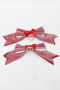 BABY,THE STARS SHINE BRIGHT / Sweetheart Parfaiteriaリボンクリップ  赤 S-25-12-04-003-BA-AC-HR-ZS