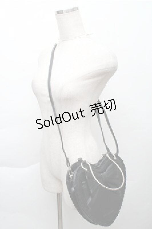 画像4: BABY,THE STARS SHINE BRIGHT / リボンハートバッグ  黒 S-25-12-04-018-BA-JA-HR-ZS (4)