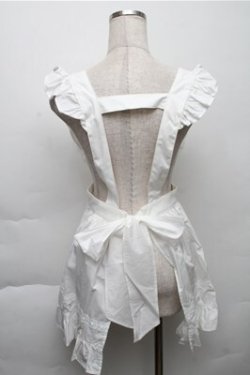 画像2: BABY,THE STARS SHINE BRIGHT / ハートエプロン  白 S-25-12-04-023-BA-OP-HR-ZS