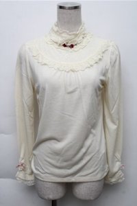 axes femme / フリルスタンドインナープルオーバー  キナリ S-25-12-04-025-AX-TO-HR-ZS