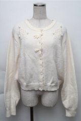 m petit by misako / バラ刺繍ニットカーディガン  オフ S-25-12-04-027-LO-TO-AS-ZS