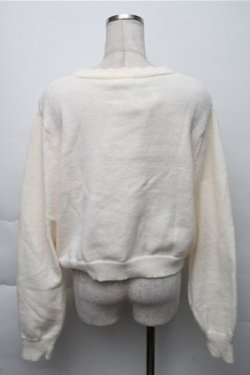 画像2: m petit by misako / バラ刺繍ニットカーディガン  オフ S-25-12-04-027-LO-TO-AS-ZS