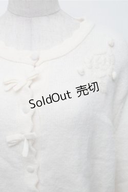 画像3: m petit by misako / バラ刺繍ニットカーディガン  オフ S-25-12-04-027-LO-TO-AS-ZS