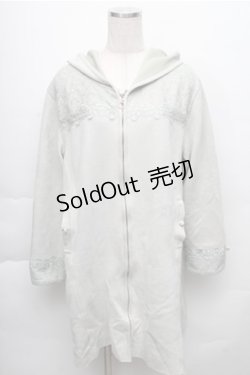 画像1: axes femme / レース使いスエードコート  グリーン S-25-12-04-029-AX-CO-HR-ZS