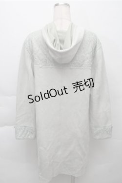 画像2: axes femme / レース使いスエードコート  グリーン S-25-12-04-029-AX-CO-HR-ZS