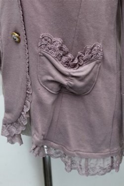 画像4: axes femme / レース切り替えカットジャケット  ラベンダー S-25-12-04-033-AX-JA-HR-ZS