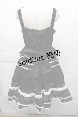画像2: LOLITA / リボンレースジャンパースカート XL 黒ｘ白 S-25-12-06-043-LO-BL-HR-ZS