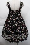 画像2: Angelic Pretty / Sugar Heartsジャンパースカート（初版）  黒 S-25-12-06-044-AP-OP-HR-ZS (2)