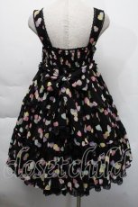 画像2: Angelic Pretty / Sugar Heartsジャンパースカート（初版）  黒 S-25-12-06-044-AP-OP-HR-ZS (2)