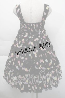 画像2: Angelic Pretty / Sugar Heartsジャンパースカート（初版）  黒 S-25-12-06-044-AP-OP-HR-ZS