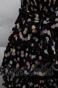 画像3: Angelic Pretty / Sugar Heartsジャンパースカート（初版）  黒 S-25-12-06-044-AP-OP-HR-ZS