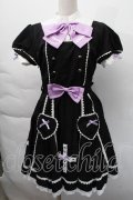 中国ロリータ / レースワンピース  黒 S-25-12-06-045-LO-OP-HR-ZS