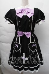中国ロリータ / レースワンピース  黒 S-25-12-06-045-LO-OP-HR-ZS