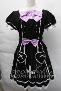 中国ロリータ / レースワンピース  黒 S-25-12-06-045-LO-OP-HR-ZS