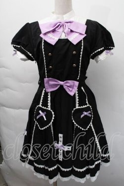 画像1: 中国ロリータ / レースワンピース  黒 S-25-12-06-045-LO-OP-HR-ZS