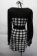 画像2: evelyn / チェックニットワンピース  黒ｘ白 S-25-12-06-046-LO-OP-AS-ZS (2)