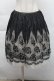 画像1: Lois CRAYON / 花柄スカート  黒ｘオフ S-25-12-06-048-LO-SK-HR-ZS (1)