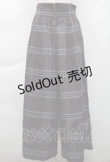 axes femme / タータンチェック柄サス付 PT  ワイン S-25-12-06-051-AX-PA-AS-ZS